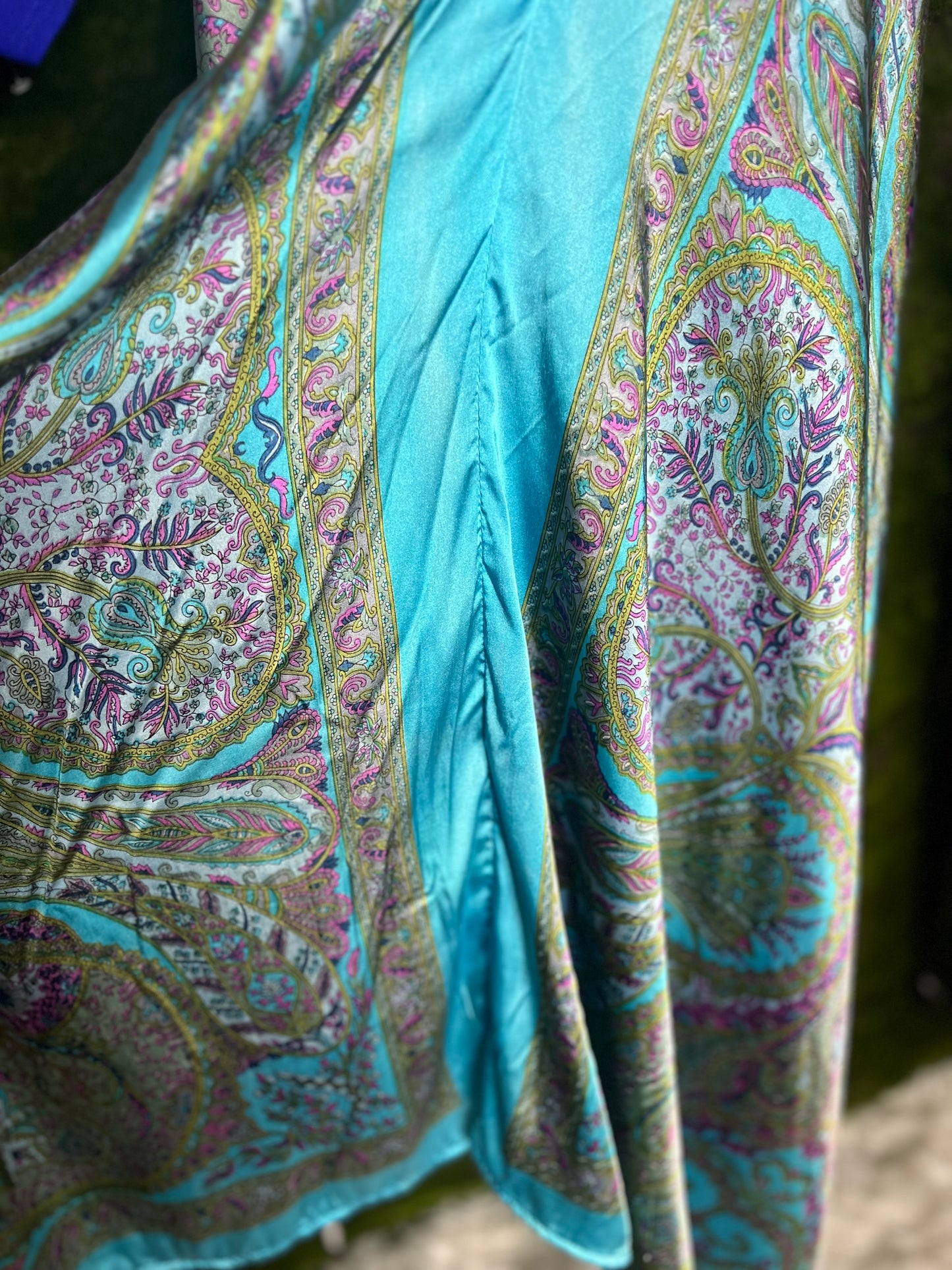 Paisley Silk Scarf Dress