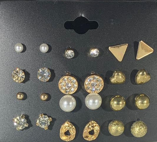 Variety Of Stud Earrings