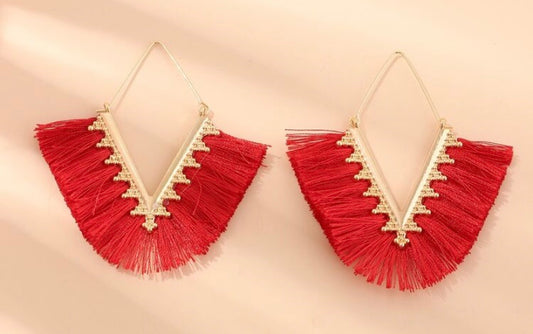 Red Tassel Drop