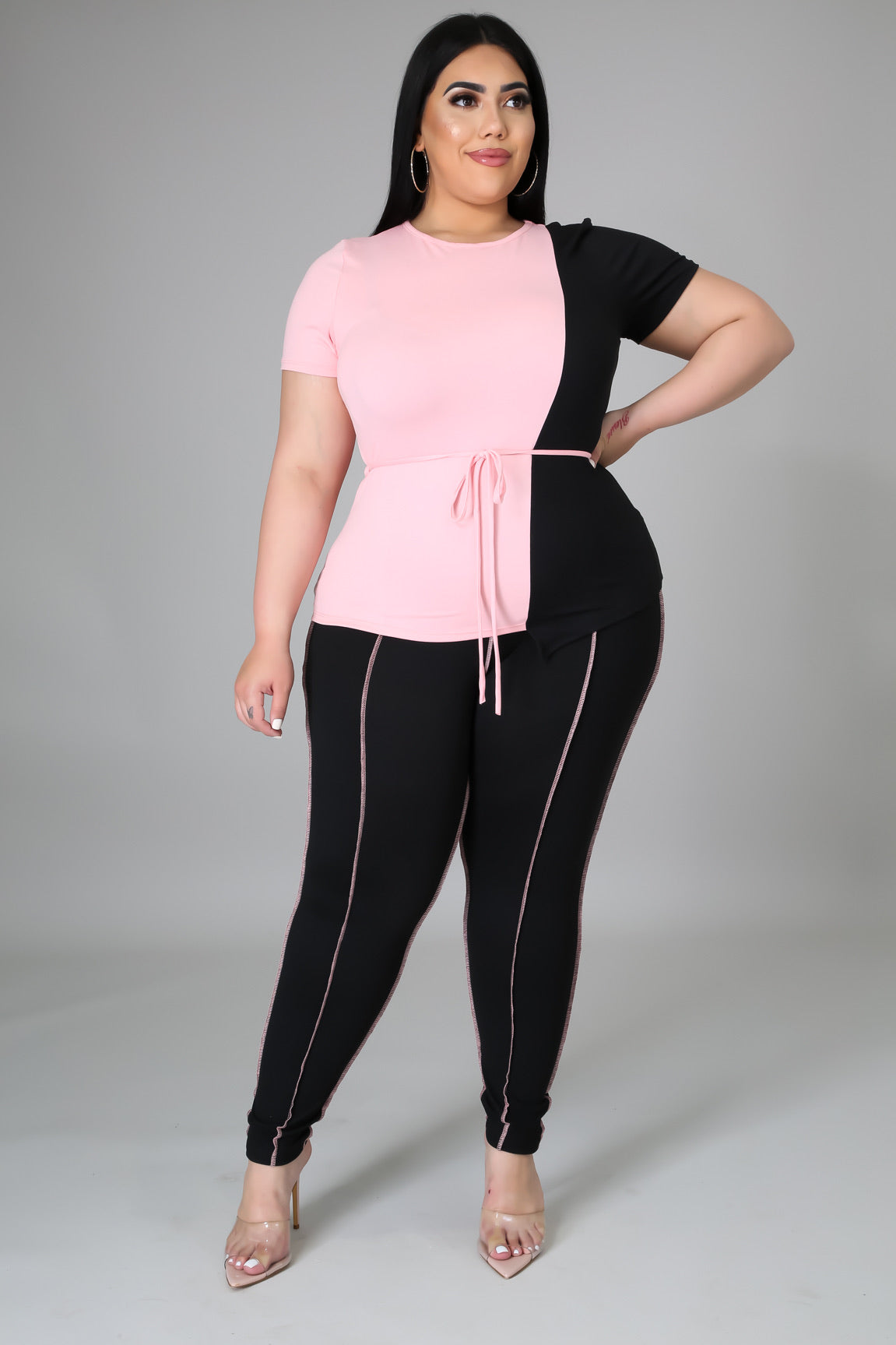 Day vs. Night Legging Set (Blk/Pink)