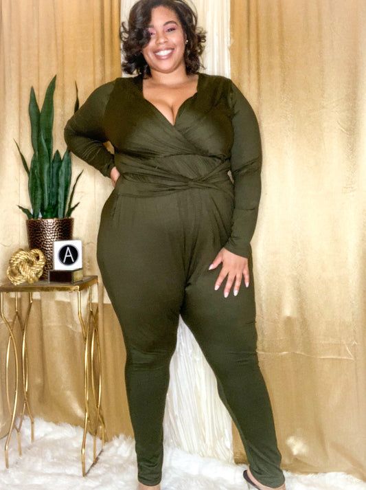 Ms. Judy Jumpsuit (Olive Green)