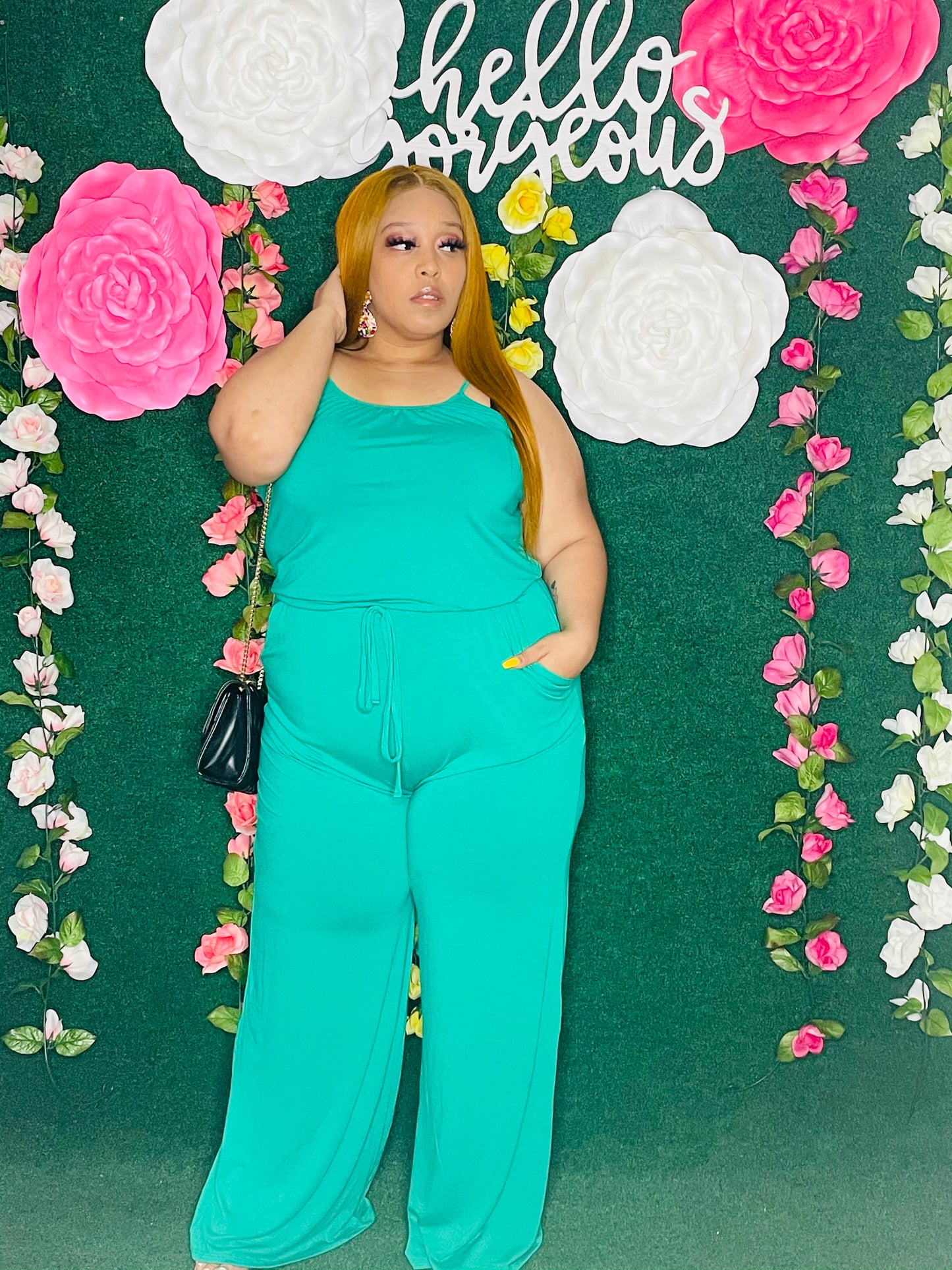 Get it Girl Jumpsuit (Jade)