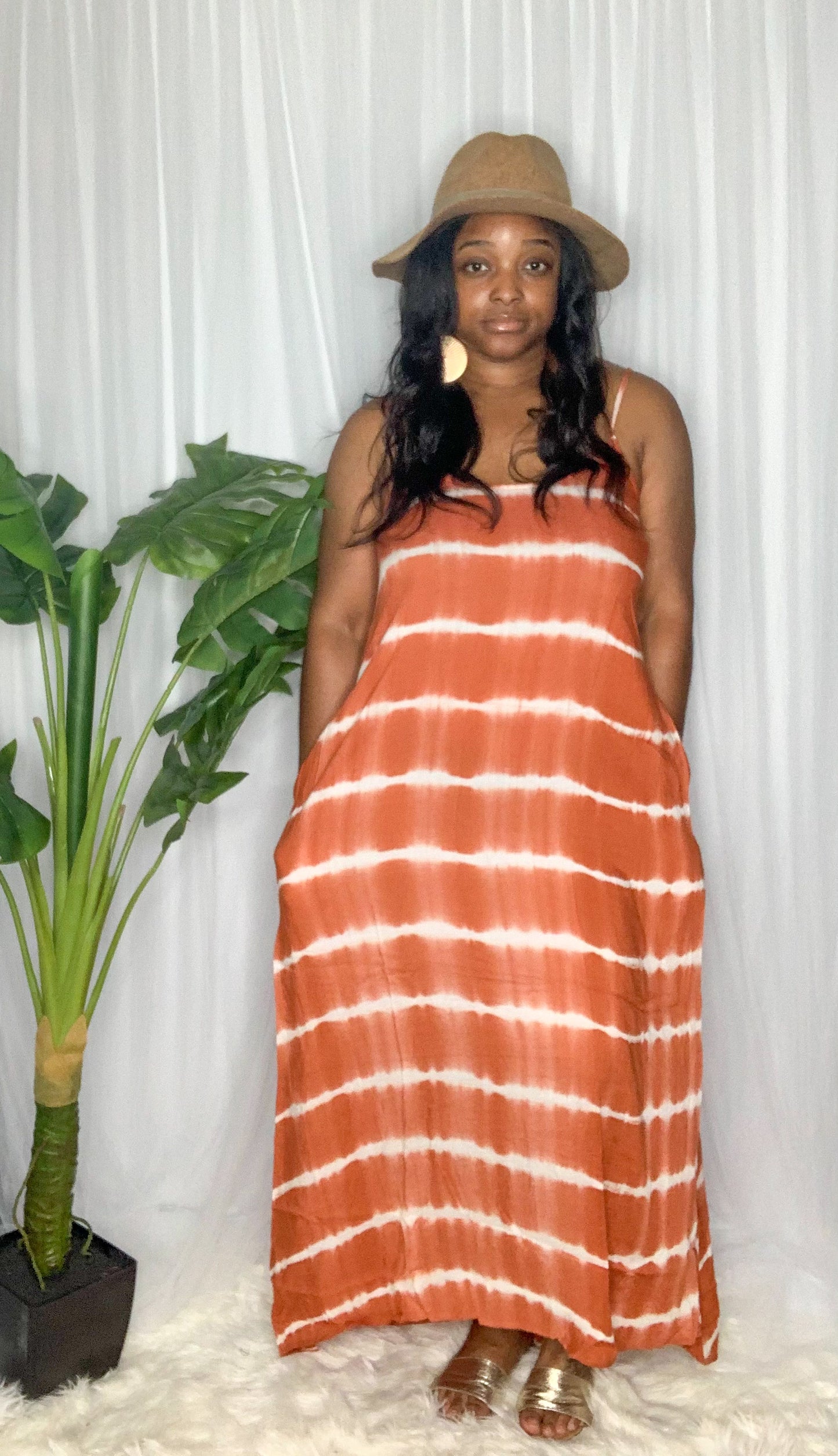 Peaches and Cream Maxi Dress