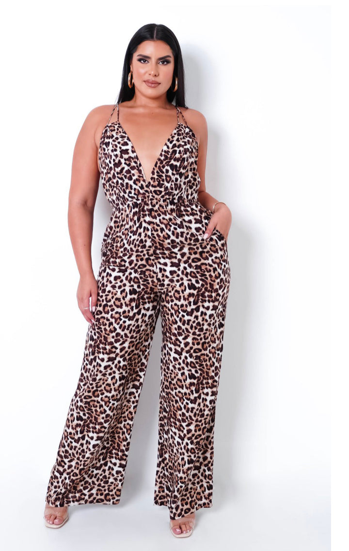 Jump into the Wild Side Jumpsuit (Plus Size)