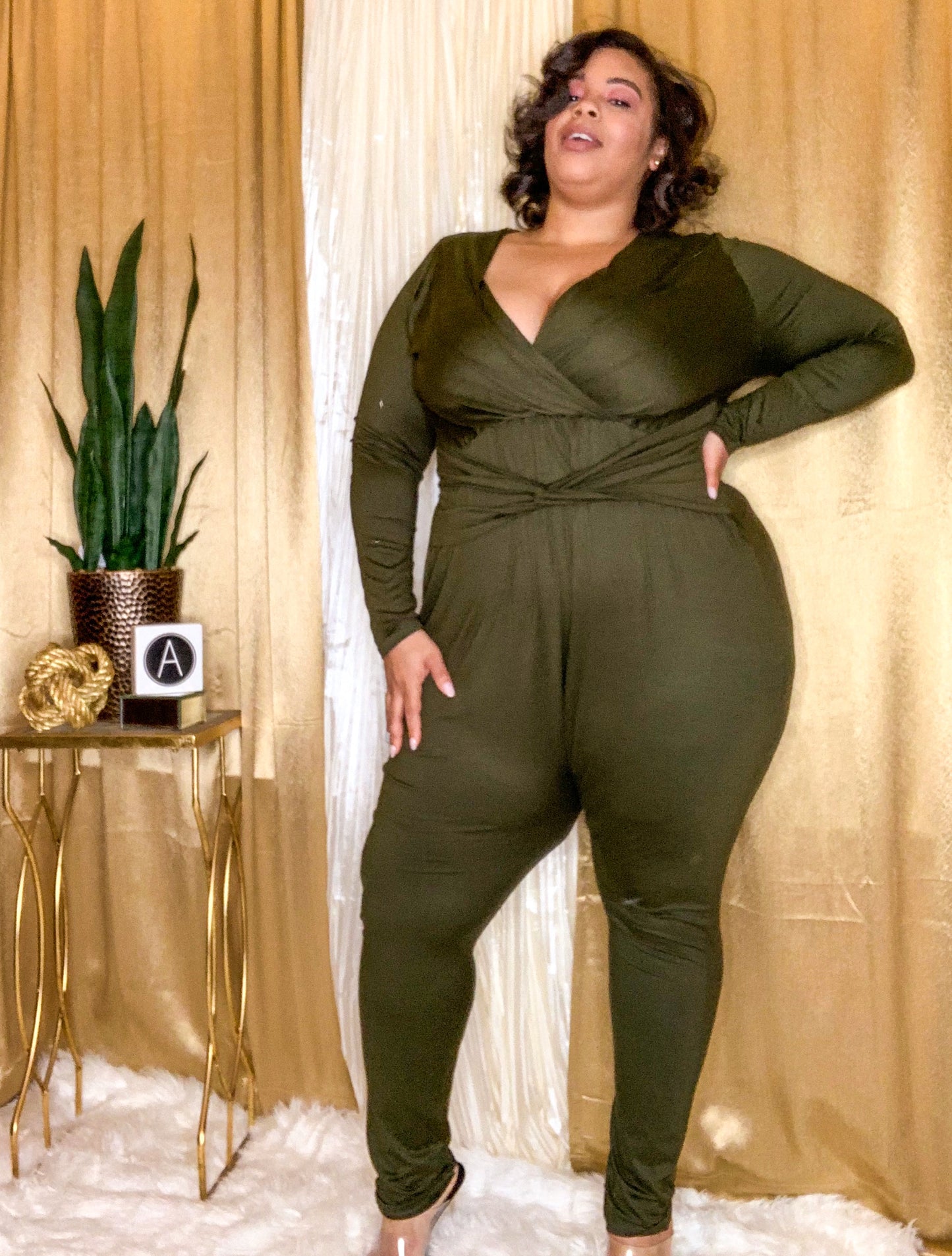 Ms. Judy Jumpsuit (Olive Green)