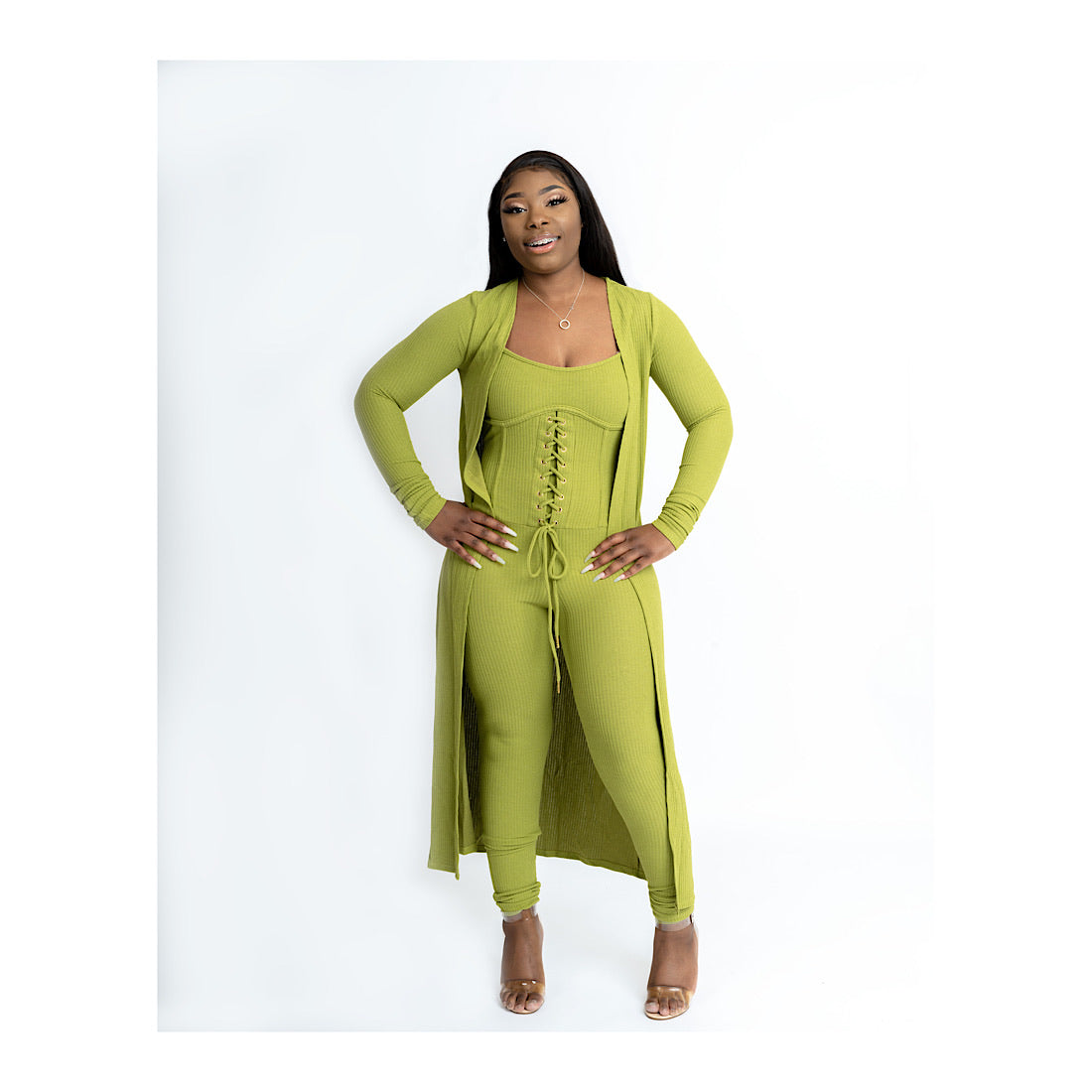 Waisted Two Piece Set (Kiwi)